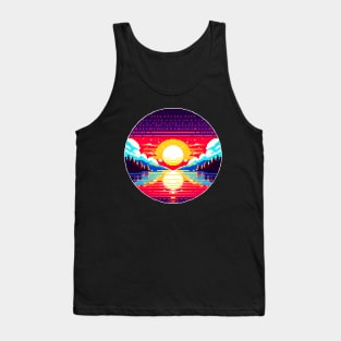 Pixelated Sunrise Tank Top